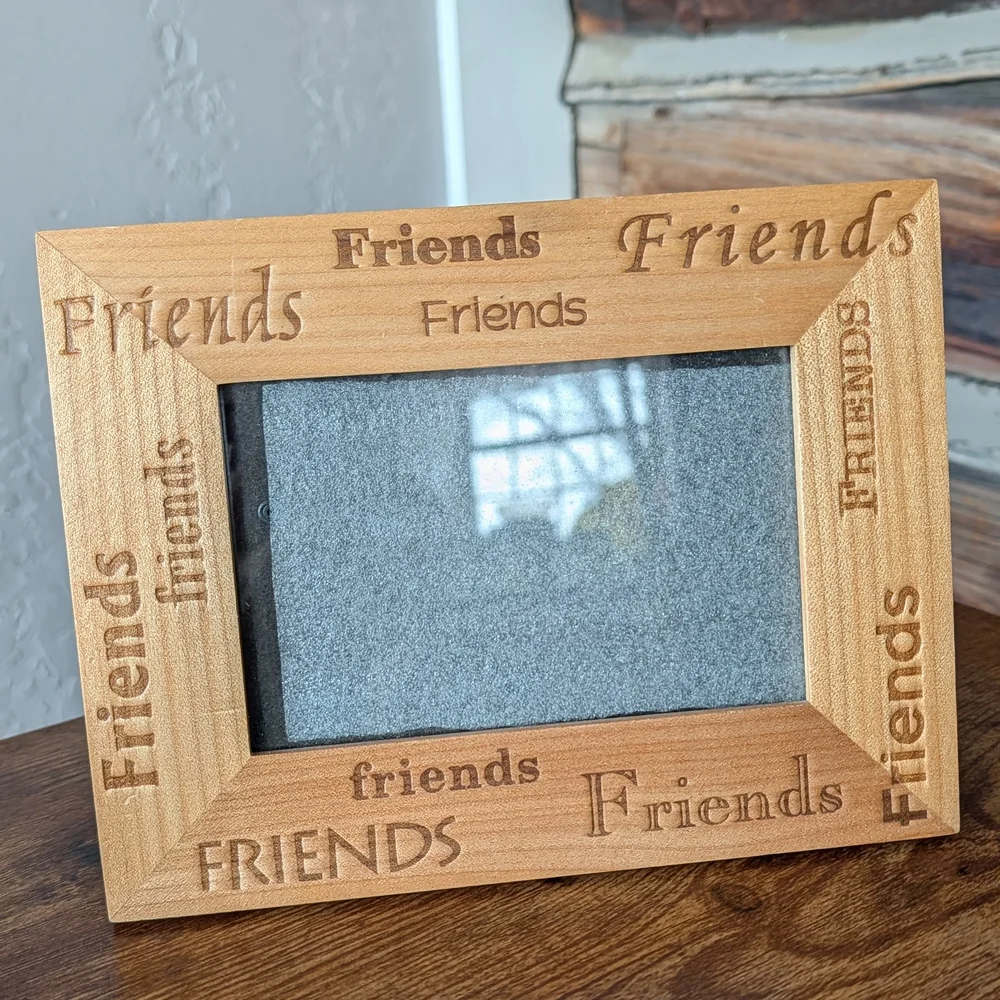 Wooden Friends Photo Frame 4x6